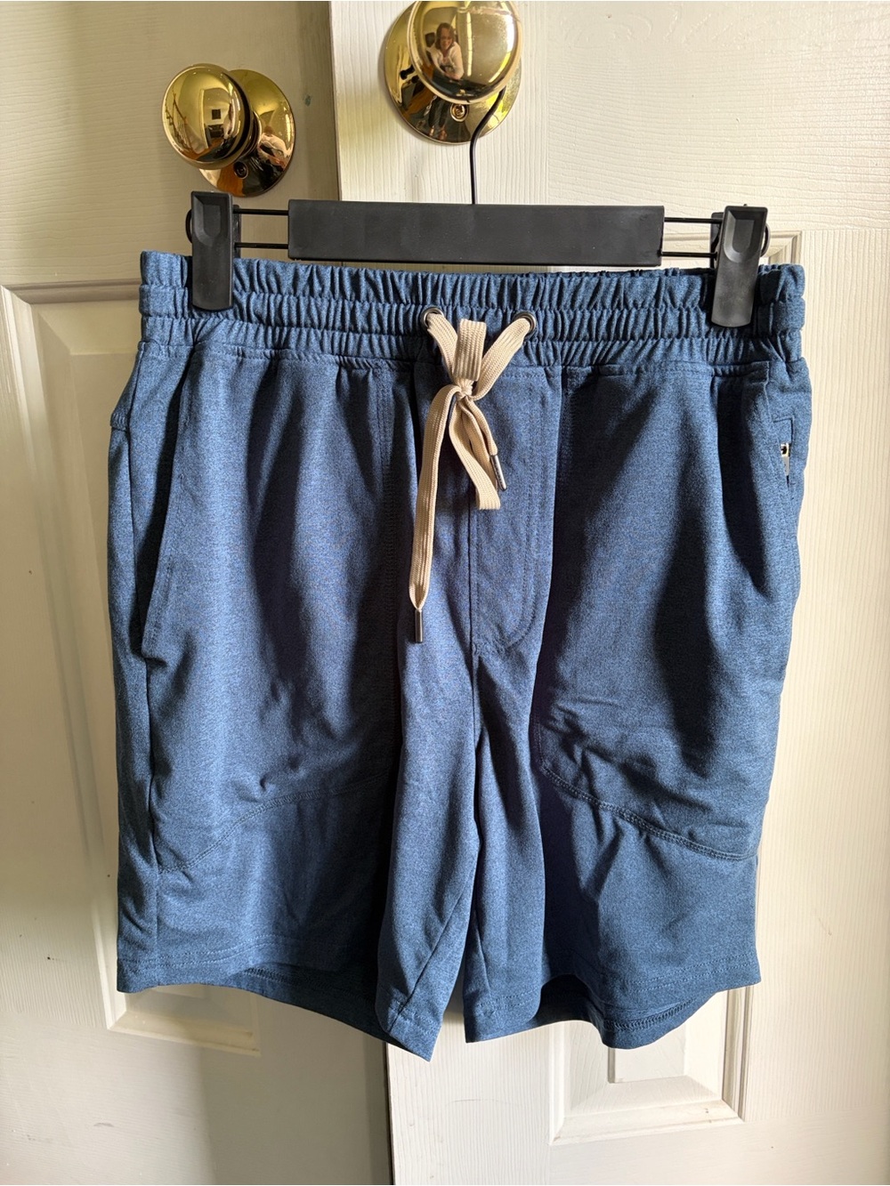 Men's Athletic Drawstring Shorts - Blue